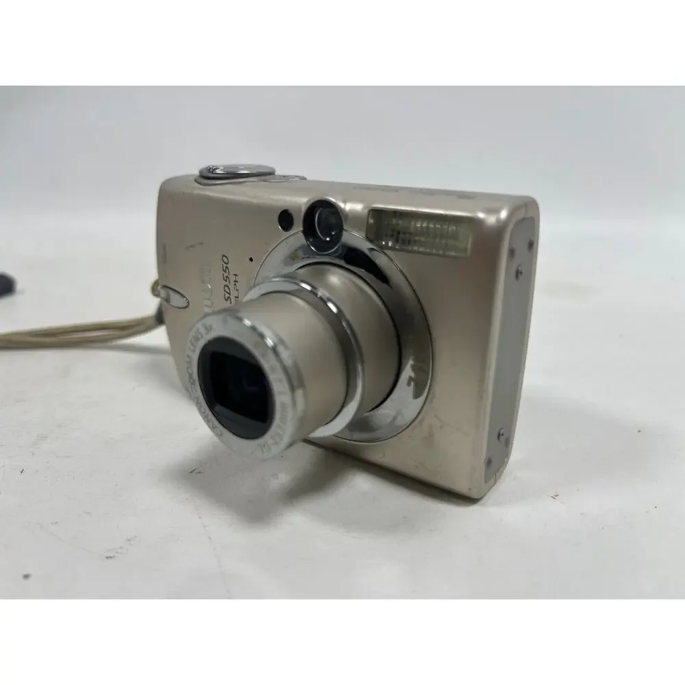 CANON PowerShot SD550 Digital ELPH Camera 7.1MP with Battery Gold Tested